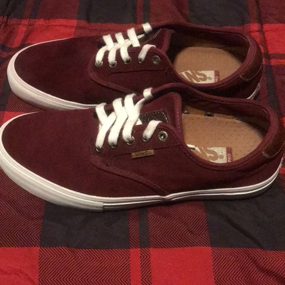 Vans Shoes - Burgundy Vans Chima Pro